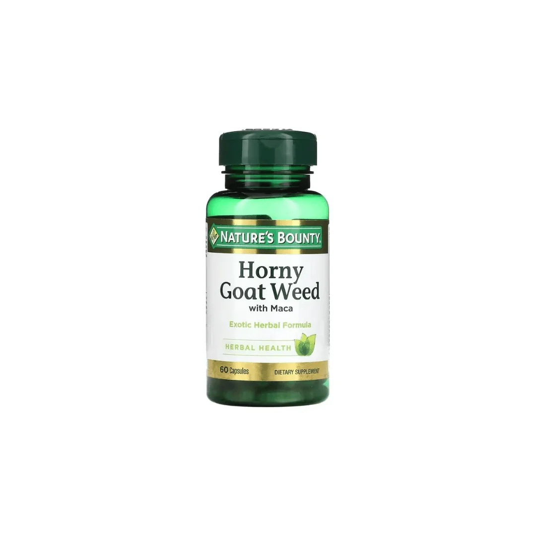 Horny-Goate-Weed-Natures-Bounty.jpg Horny Goat Weed 60 Capsules Nature's Bounty - Image 1