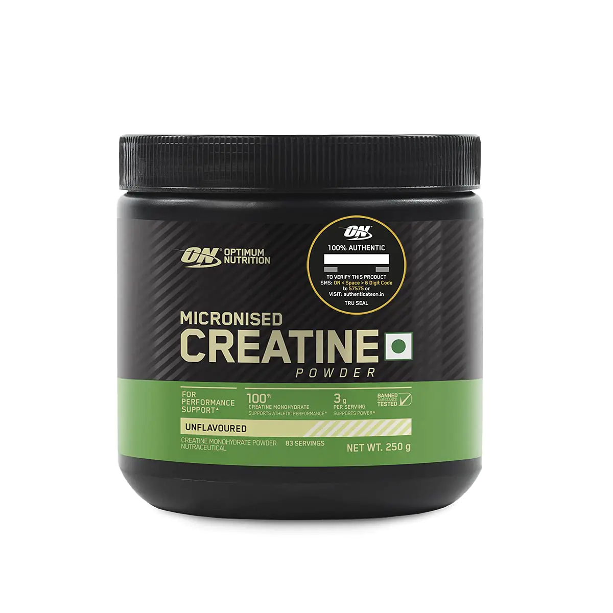 Optimum Nutrition (ON) Micronized Creatine Powder - Unflavored, 3g of 100% Creatine Monohydrate per serve, Supports Athletic Performance & Power - Image 1