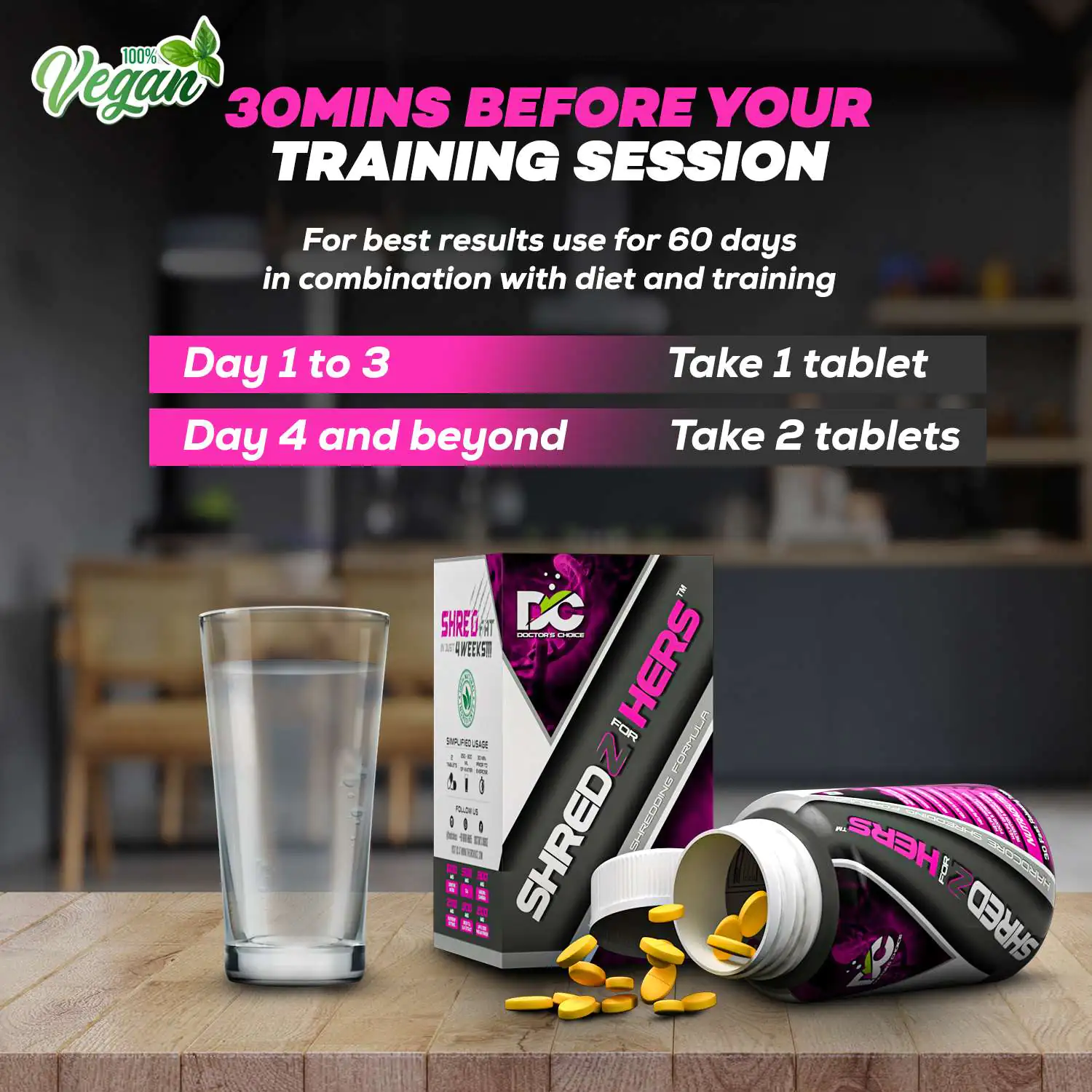 Shredz For Her 30 Tabltes Doctor Choice - Image 4