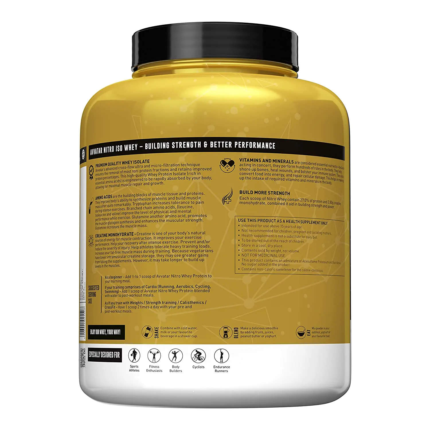 Nitro Iso Whey 2kg Belgian Chocolate Avvatar - Image 2