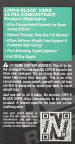 Lipo-6 Ultra Concentrate Hers 60caps Nutrex - Image 4