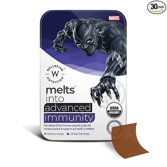 Marvel Immunity 30srips Wellbeing Black Panther - Image 1