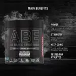 ABE – All Black Everything Pre Workout 30 Servings Applied Nutrition - Image 2