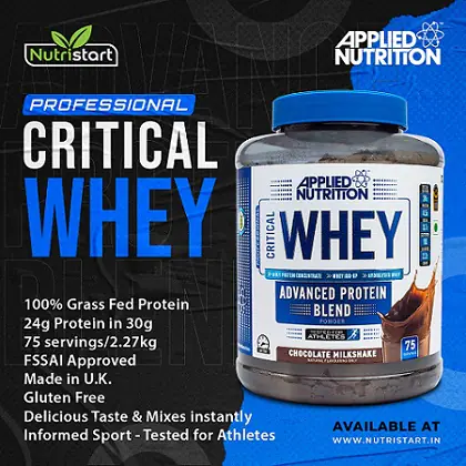 Critical Whey Advance Protein Blend 5 lbs/2.27 kg Chocolate Milkshake Applied Nutrition - Image 2