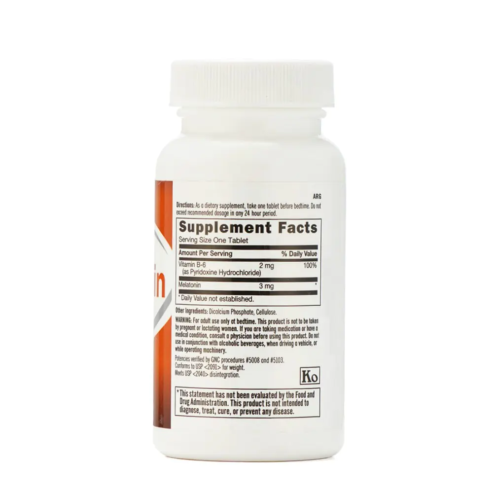 Melatonin 120tab 3MG GNC - Image 2