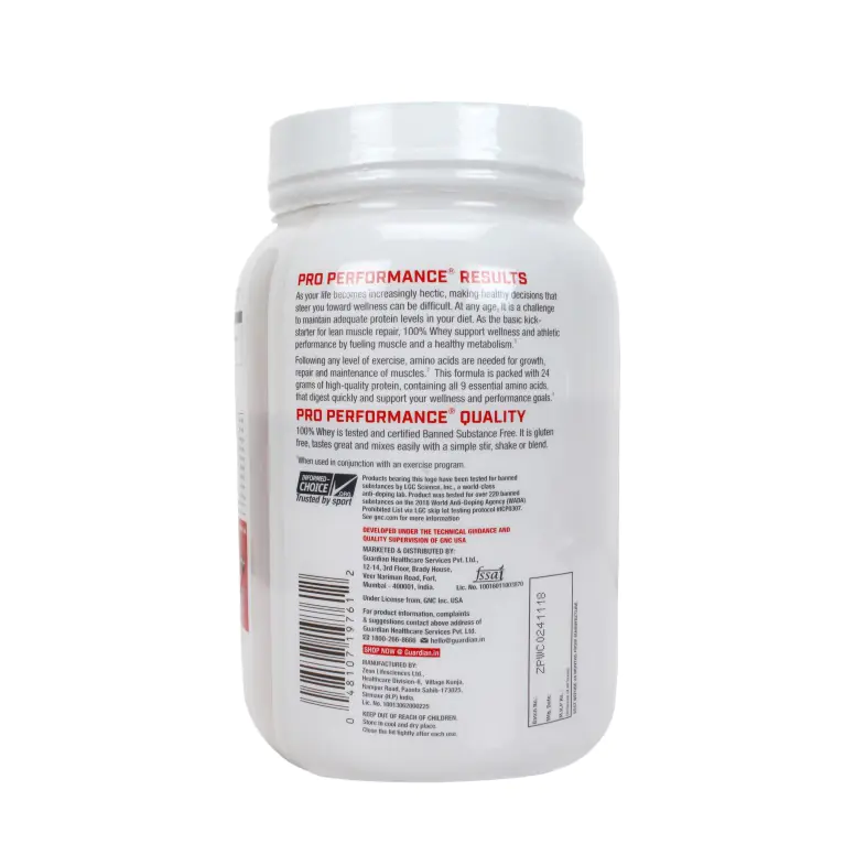Pro Performance 100% Whey Protein GNC 2lbs - Image 3