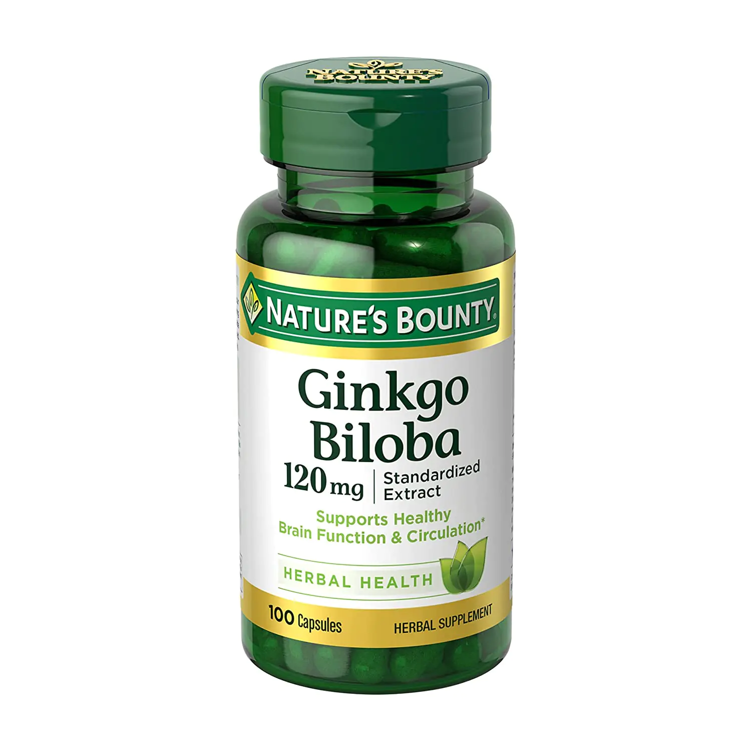 Ginkgo-Biloba-120mg-100Cap-Unf-Natures-Bounty.jpg Nature's bounty Ginkgo Biloba 120mg 100 capsules - Image 1