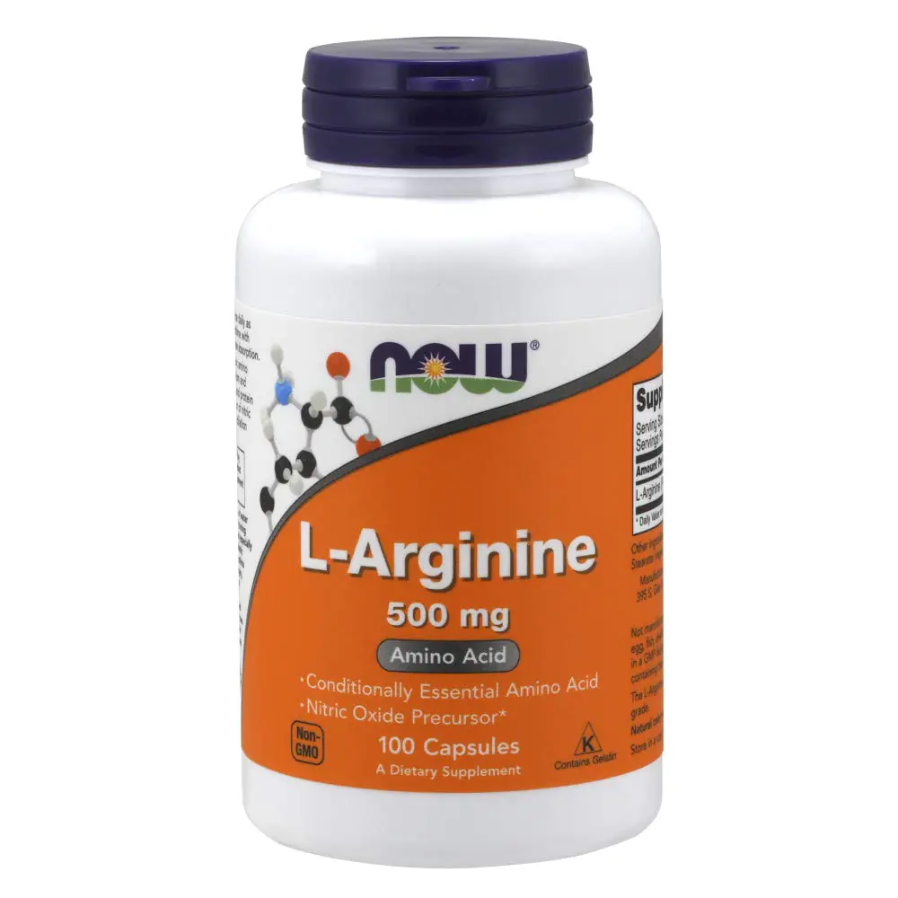 L-Arginine 500 Mg 100caps Now Foods - Image 1