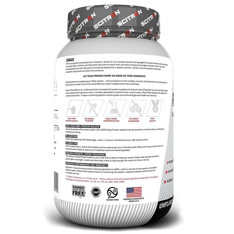 Scitron Super Whey Isolate Protein Powder 2Kg- Double Rich Chocolate (24g Protein, 6.3g BCAAs, 13.2g EAAs)| Maximize your muscle-building potential and boost muscle recovery. - Image 4