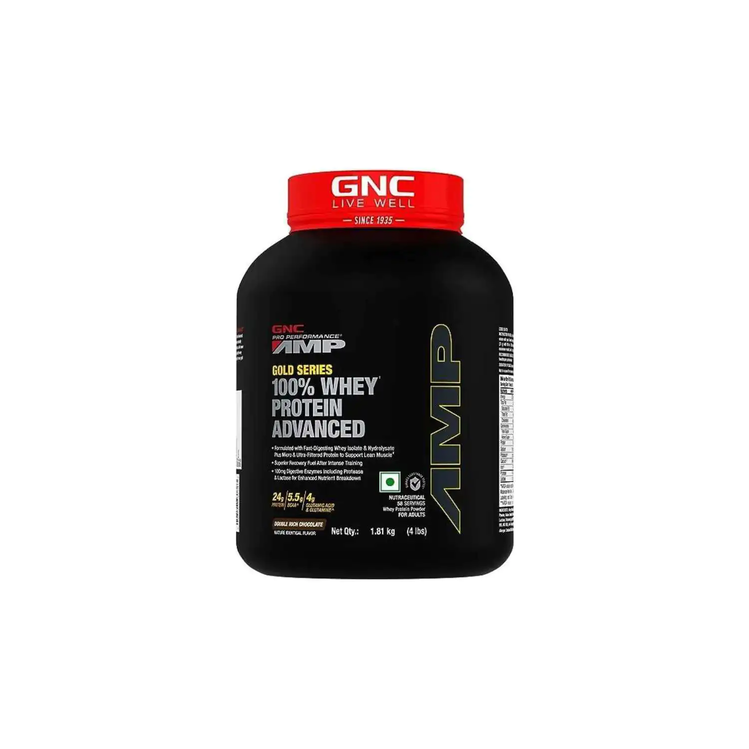 AMP Gold Series 100% Whey Protein 4lbs GNC AMP Gold Series 100% Whey Protein 4lbs GNC