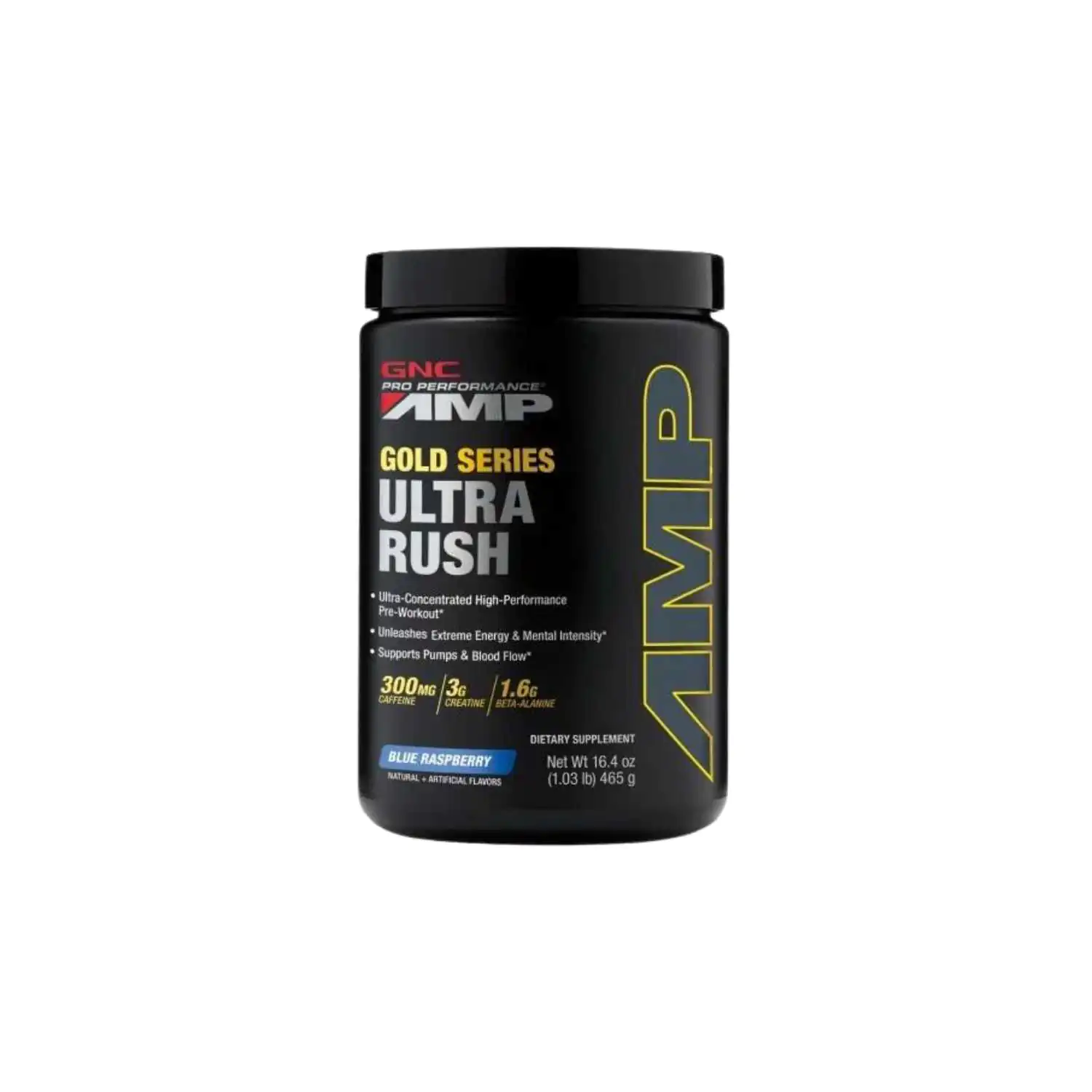 Amp Gold Series Ultra Rush Powder 450gm GNC - Image 1