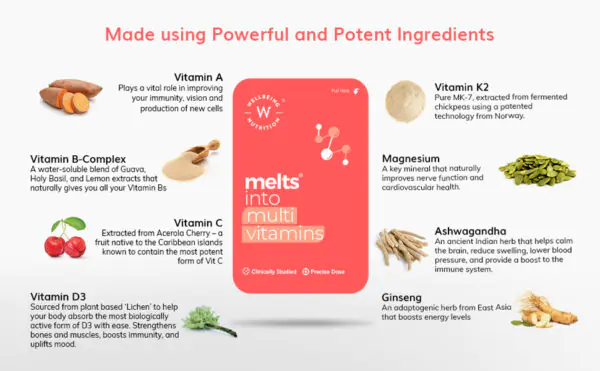 Melts Multi Vitamins 30strips Wellbeing - Image 2