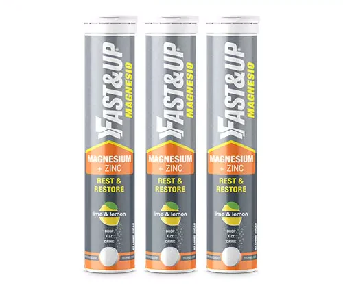 MAGNESIO - COMBO OF 3 TUBES - LIME & LEMON FLAVOUR FAST&UP - Image 1