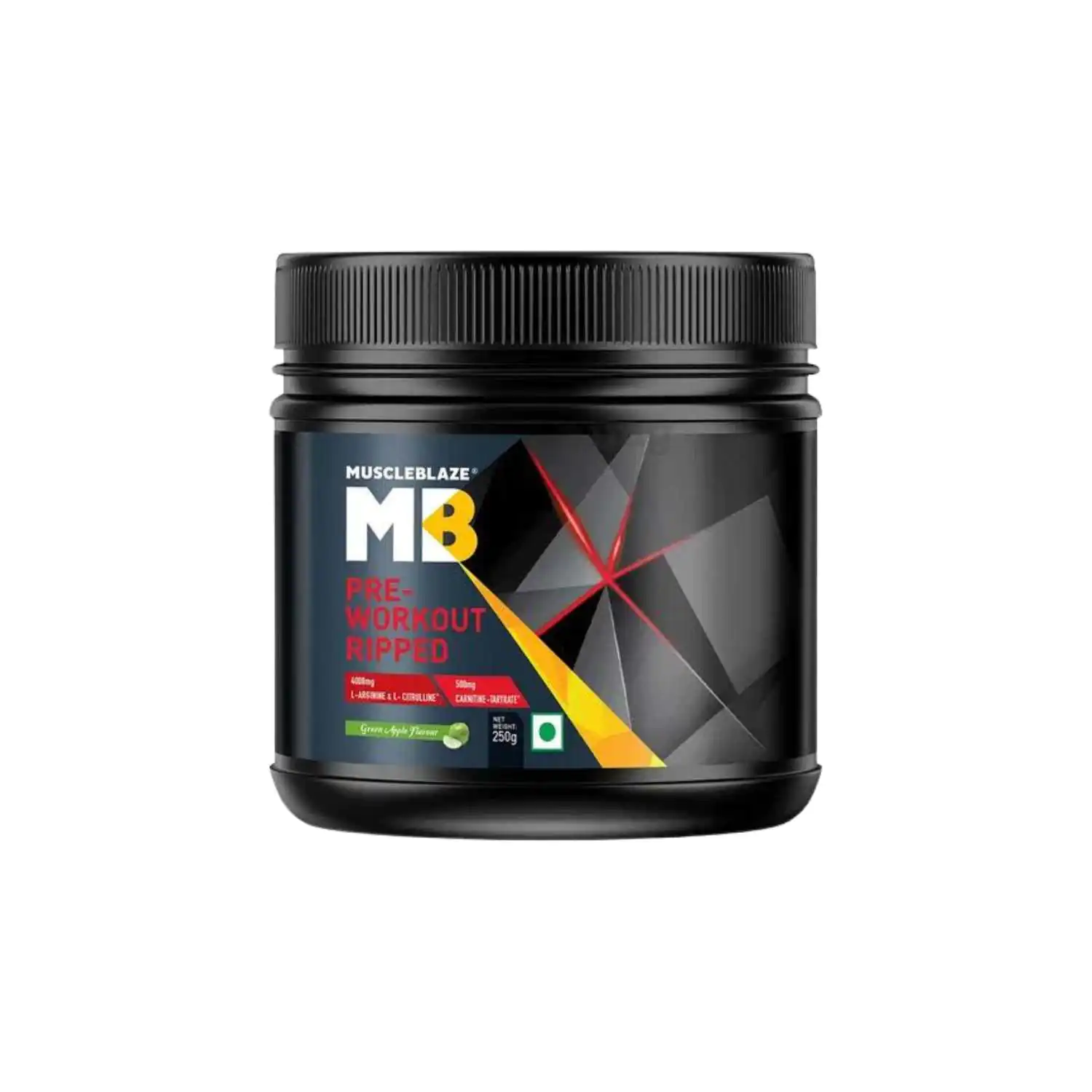 Preworkout-ripped-green-apple Pre Workout Ripped 250gm MuscleBlaze - Image 1
