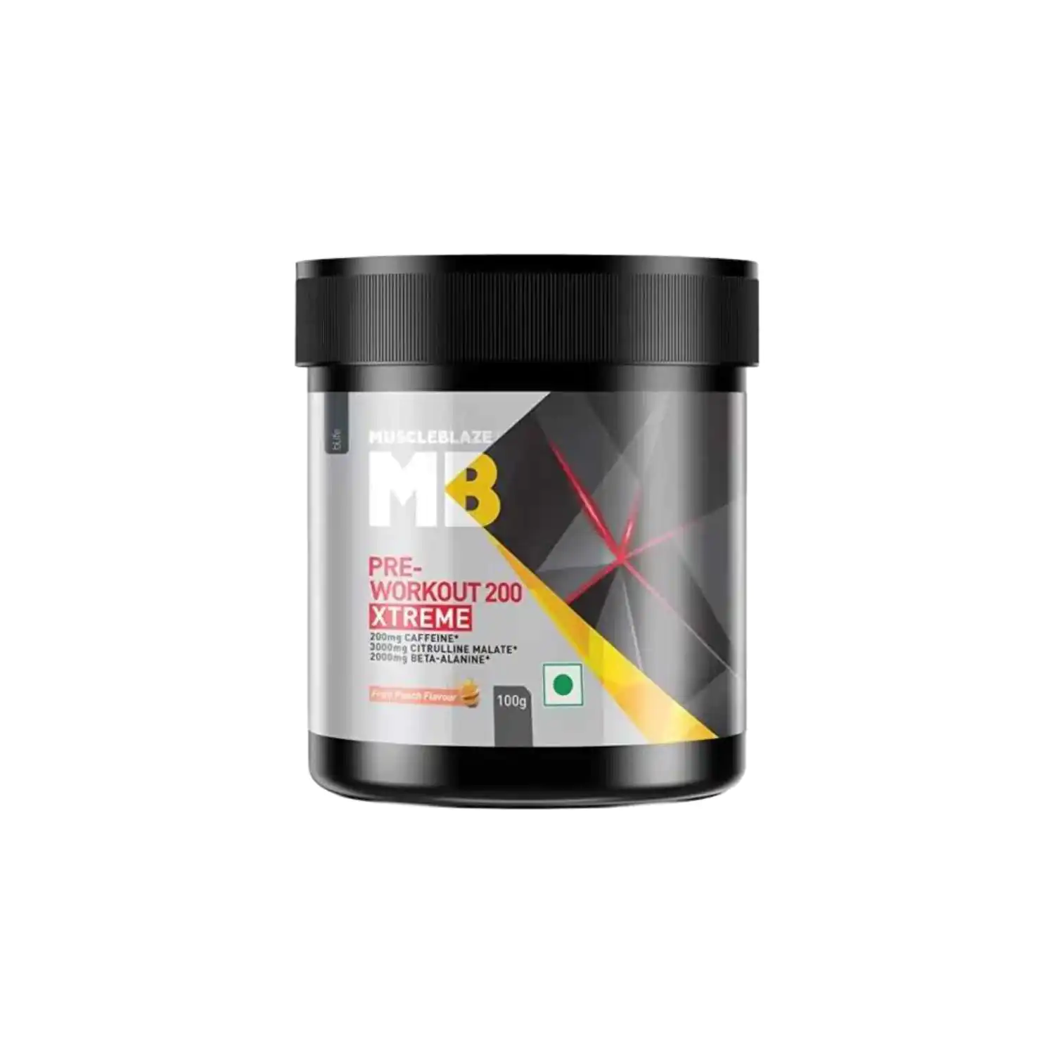 Pre-workout Extreme fruitpunch Pre Workout Xtreme 100gm MuscleBlaze - Image 1