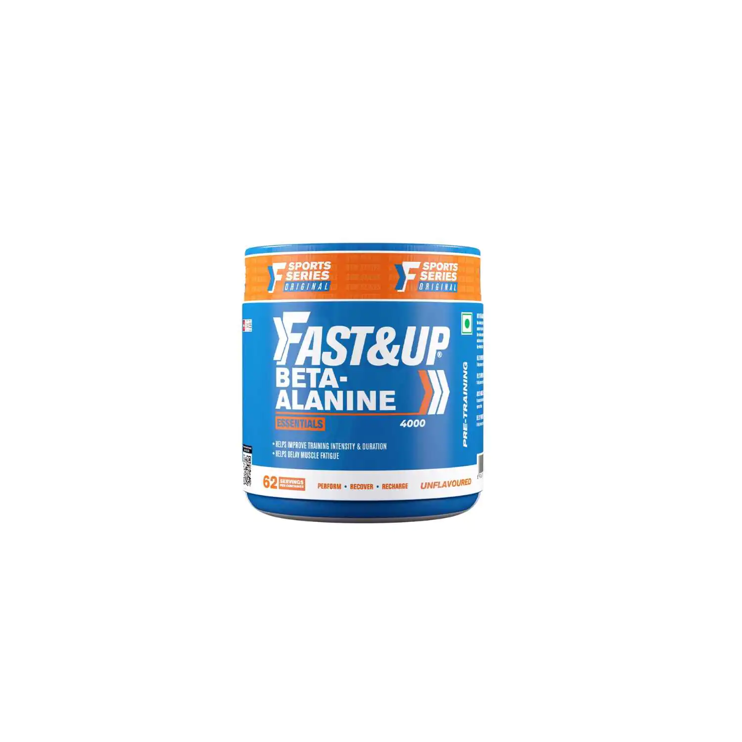 FAST&UP Beta-Alanine Essentials (250gms, 4gms per serving, 62 Servings) - Image 1