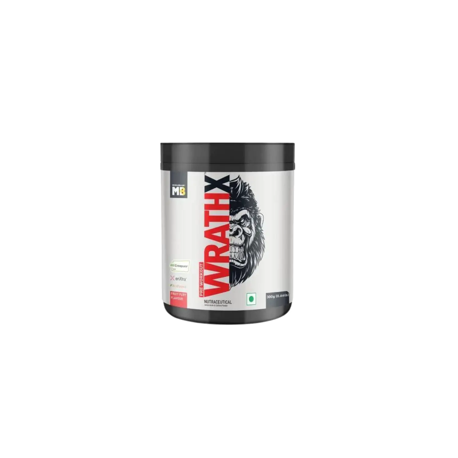 MuscleBlaze Pre Workout WrathX with Creapure®, enXtra, & BioPerine - Image 1