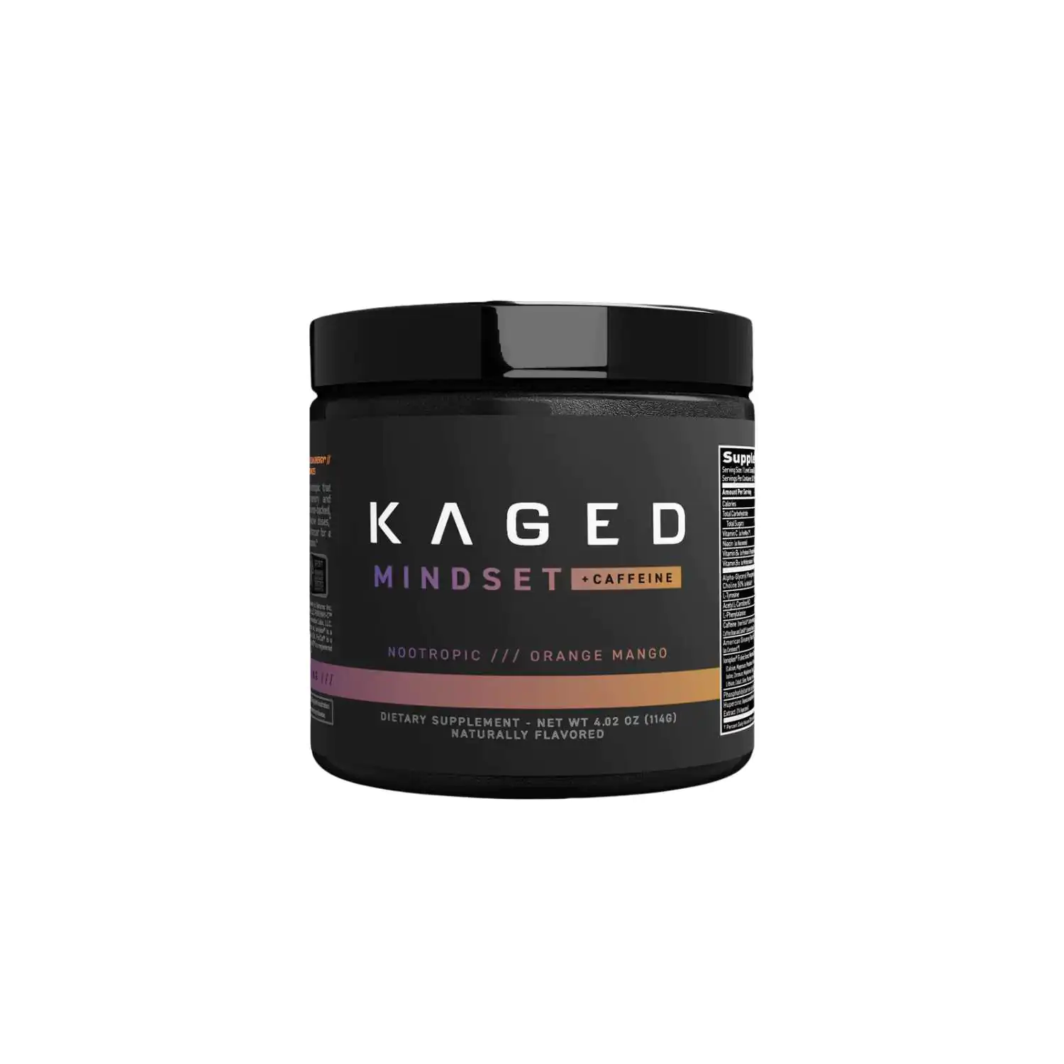 mindset caff Mindset+Caffeine 30SER Orange Mango Kaged Muscle - Image 1