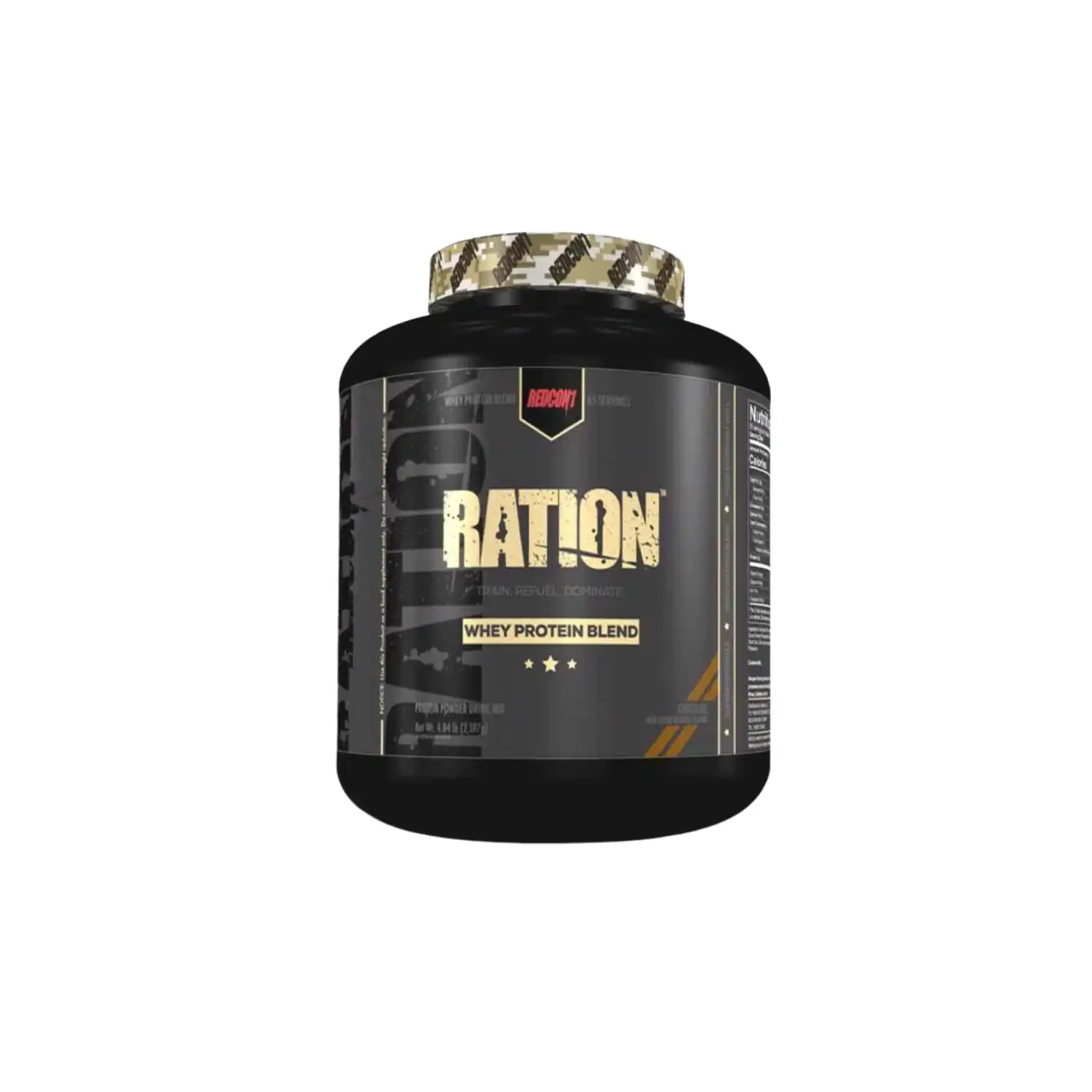 Redcon1 RATION Whey Protein, 65 Servings – 5lbs CHOCOLATE - Image 1