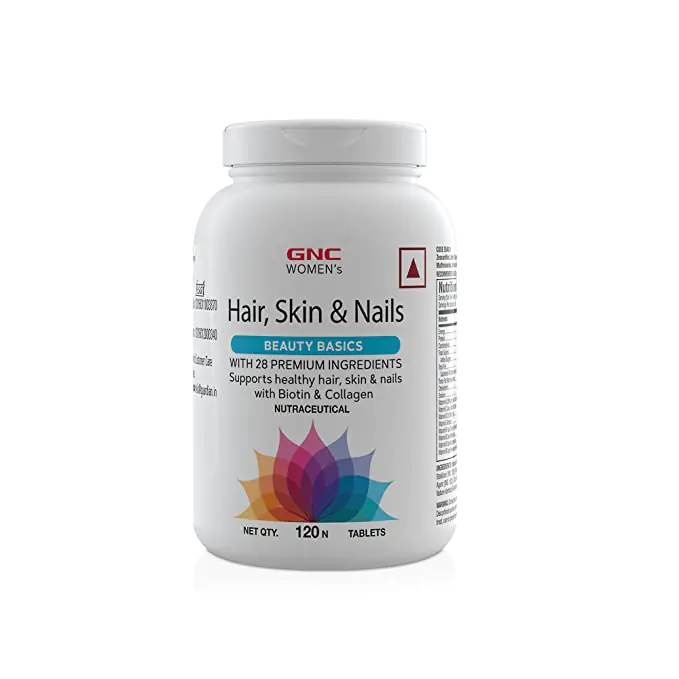Women''s Hair Skin And Nails 120tab Unflavoured GNC - Image 1