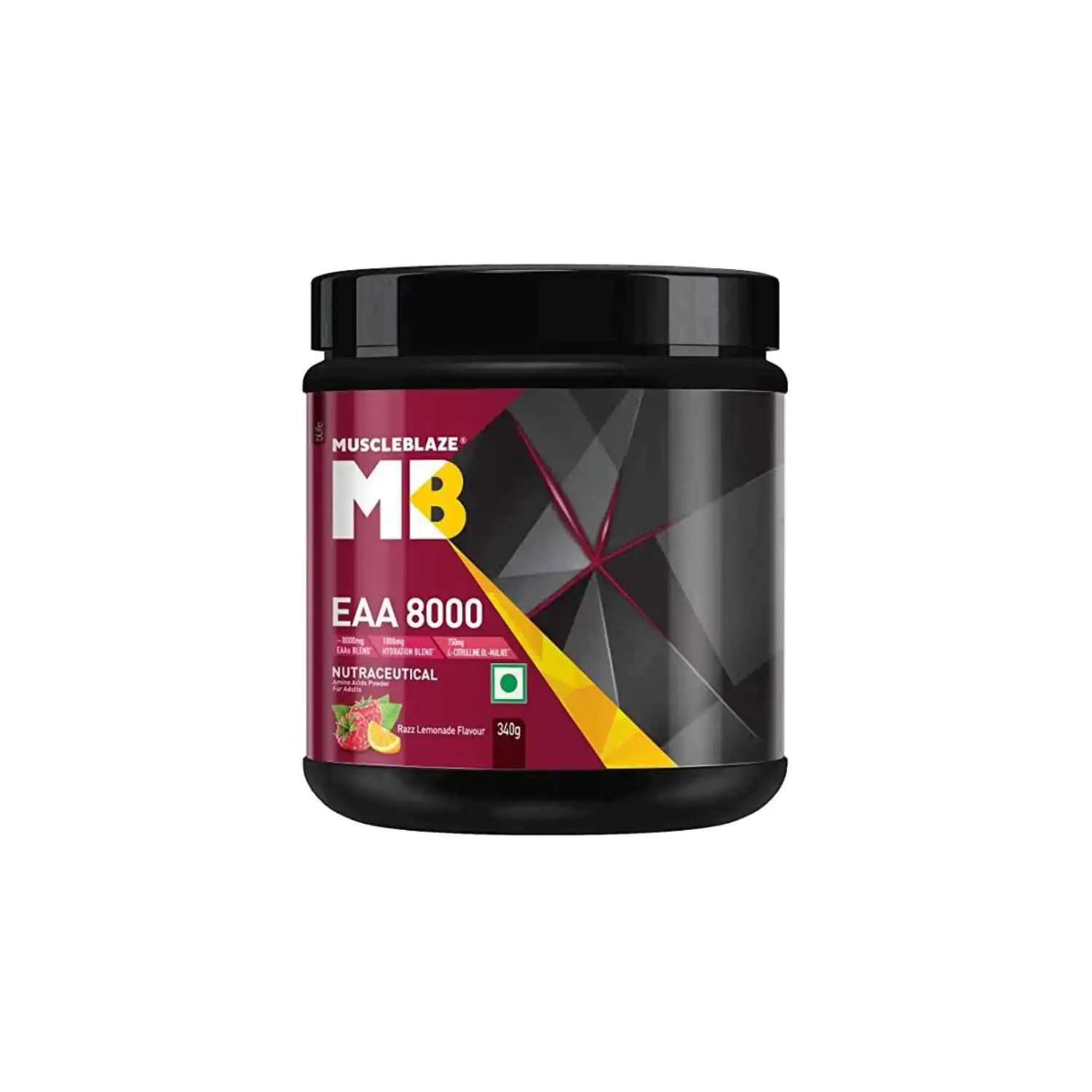 Eaa 8000 340gm Razz Lemonade MuscleBlaze EAA 8000 340gm - Image 1