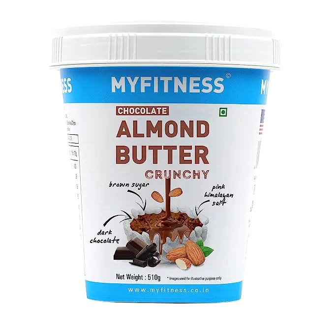 MYFITNESS Chocolate Almond Butter Crunchy 510g MYFITNESS Almond Butter 510gm - Image 1