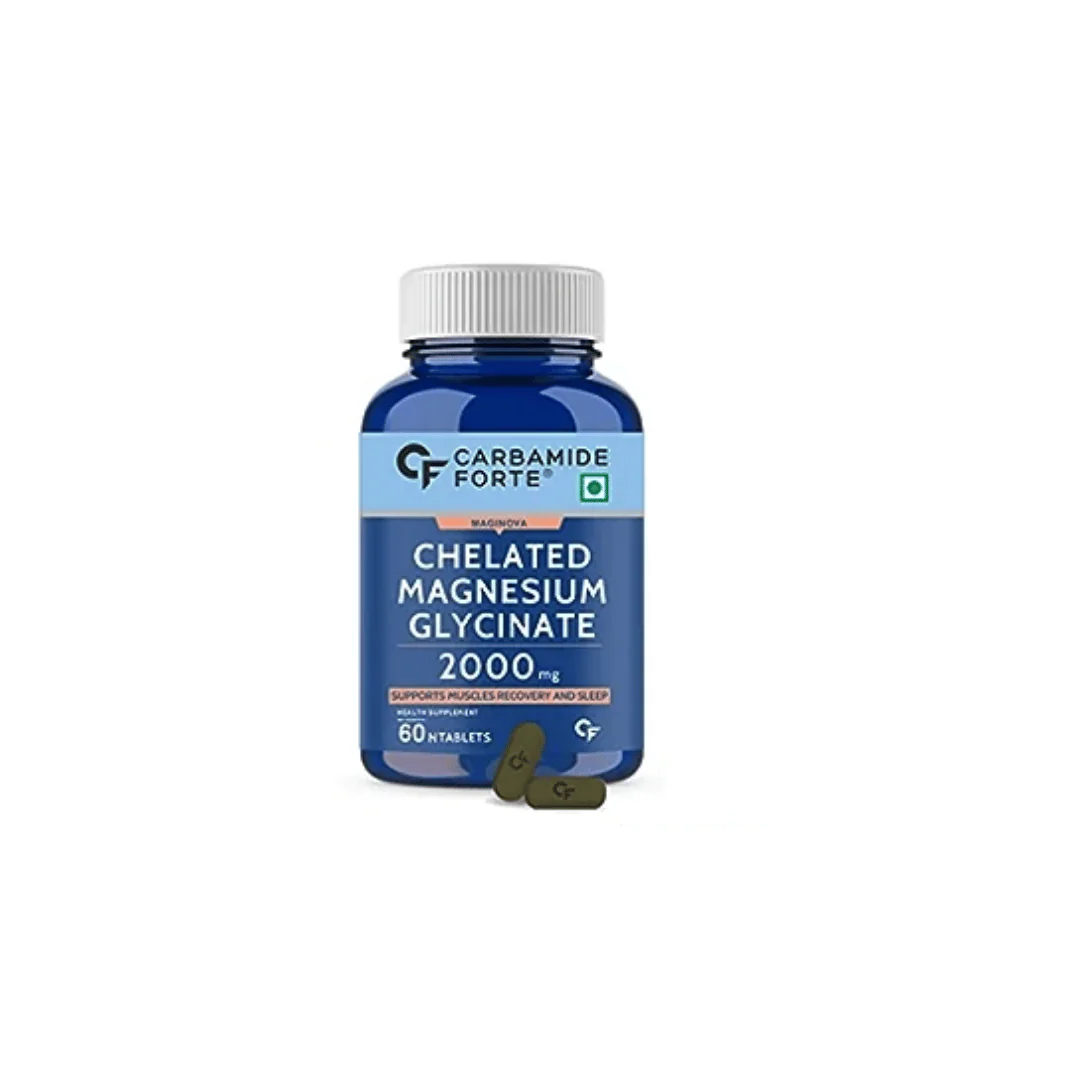 257 Carbamide Forte Chelated Magnesium Glycinate 2000mg Per Serving Supplement - 120 Veg Tablets - Image 1