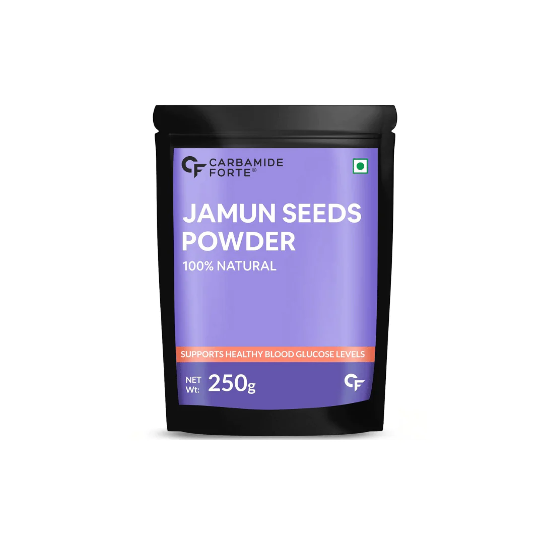 Carbamide Forte Jamun Seeds Powder for Healthy Blood Sugar Levels & Detoxification | 100% Natural Jamun Powder with No Added Preservatives - 250g - Image 1