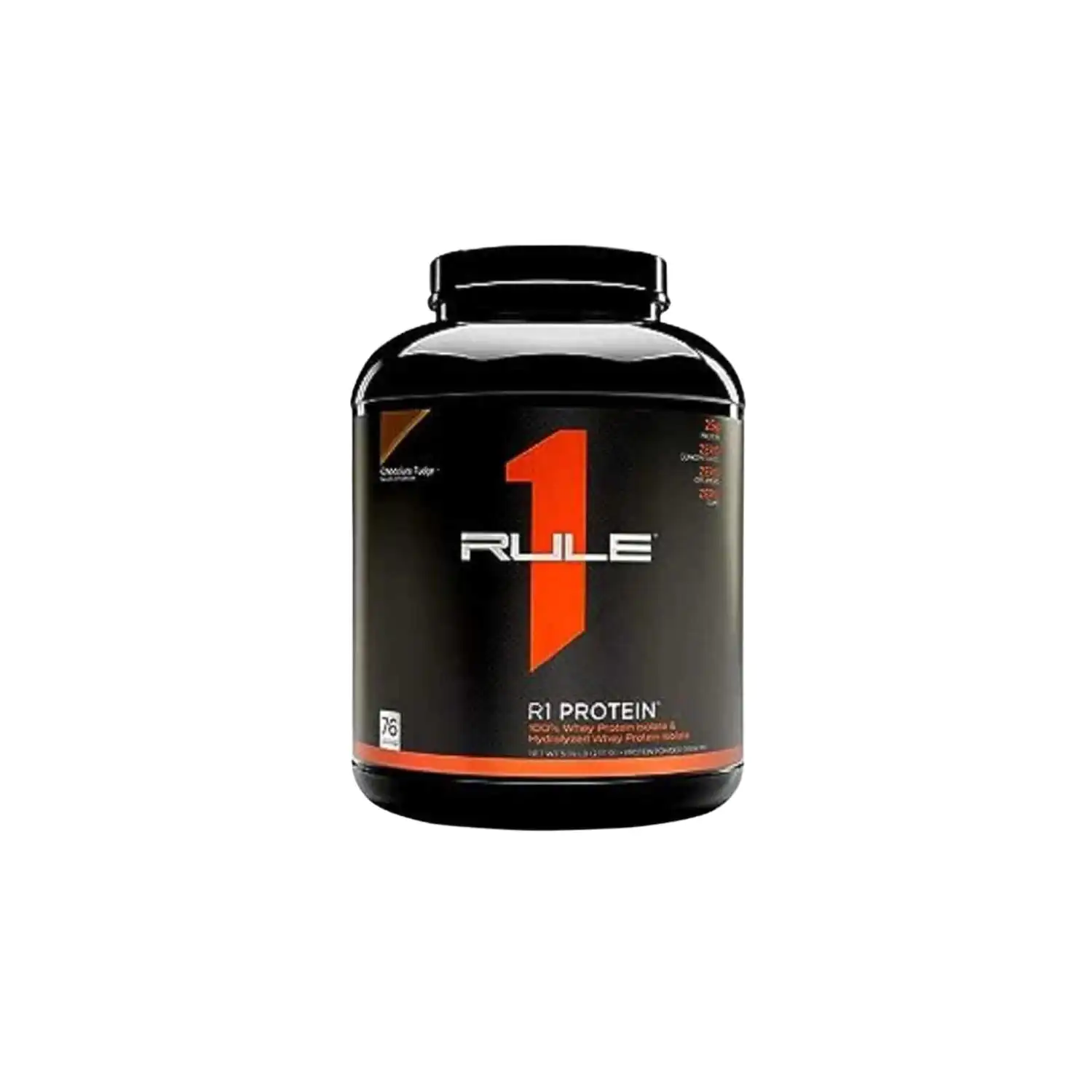 R1 Protein 5lbs Chocolate Fudge Rule10 Rule 1 R1 PROTEIN Whey Isolate/Hydrolysate - 5.03 lbs - Image 1