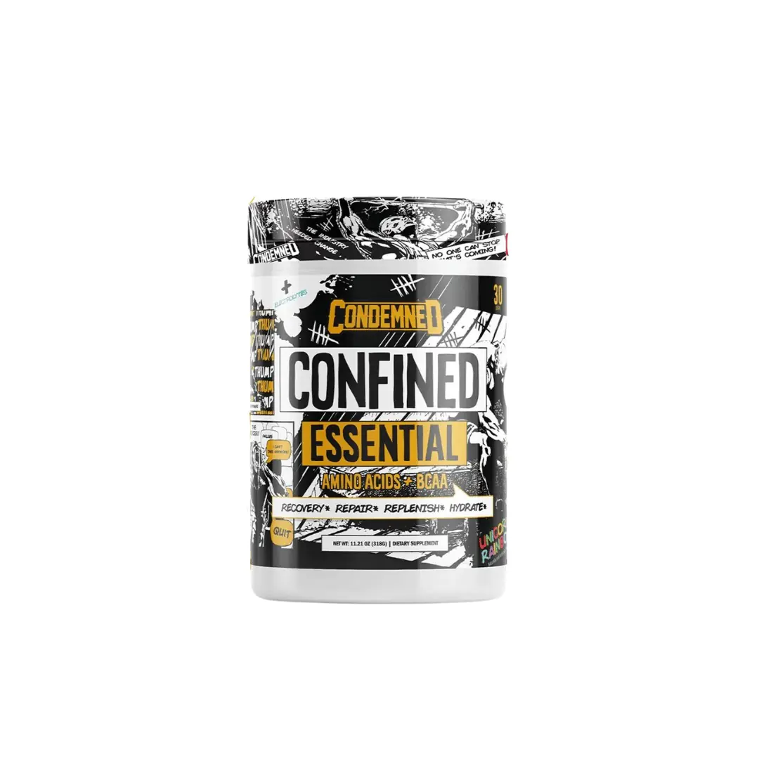 Confined Essential Amino Acids + BCAA 30serv Intra or Post Workout Muscle Recovery & Hydration, Electrolytes Condemned Labs - Image 1