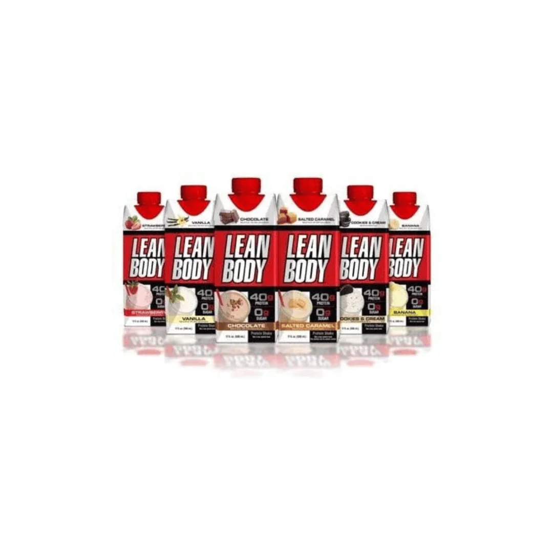 Lean Body Ready-to-Drink Protein Shake Chocolate/Vanilla/Pina colada/Salted Caramel/Cookies and Cream/Strawberry - Image 1