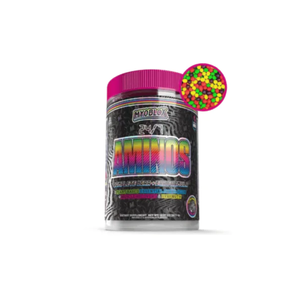 AMINOS 30SER Galatactic Glow/Gorilla Juice/Rainbow Haze MYOBLOX 24/7 AMINOS COMPLETE BCAA + EAA - Image 1