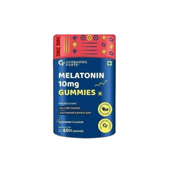 Carbamide Forte Melatonin 10mg Gummies for Better Sleep | Sleep Supplement - 60 Veg Gummies - Image 1